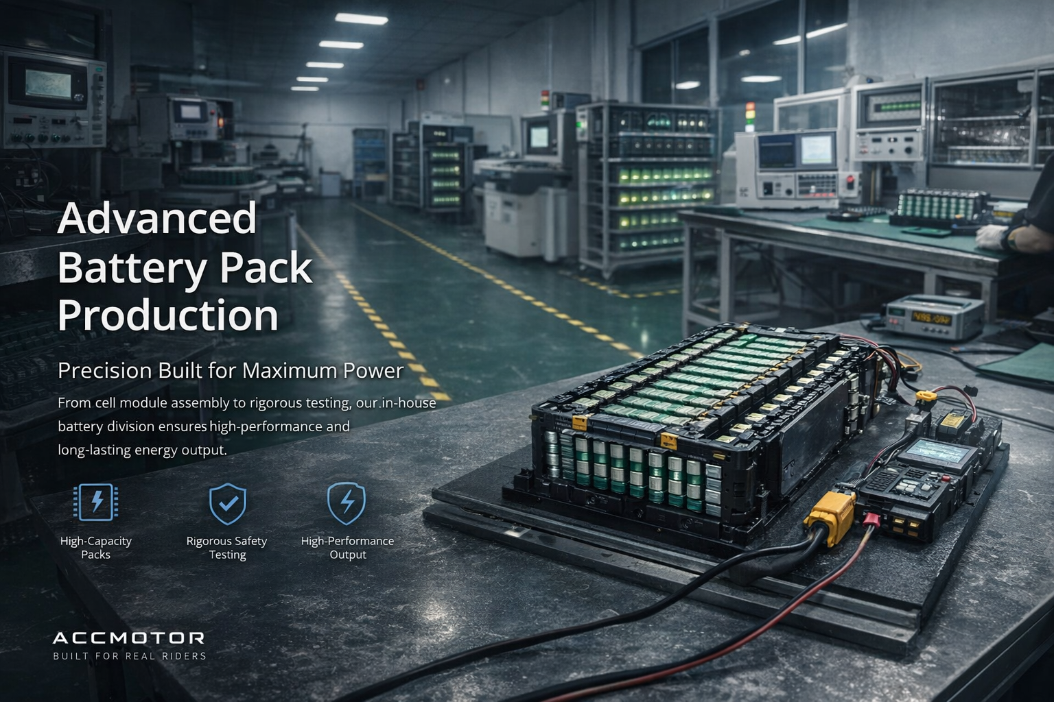 High-voltage battery technology module